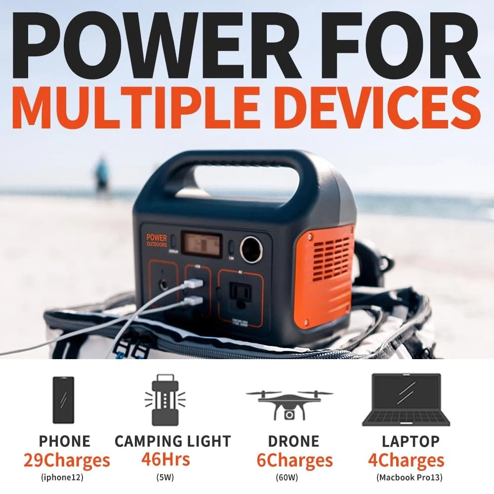 Jackery Explorer 290 Portable Power Station – 290Wh Lithium Battery, 200W AC Output, 110V Pure Sine Wave Solar Generator for Camping & Emergency Backup