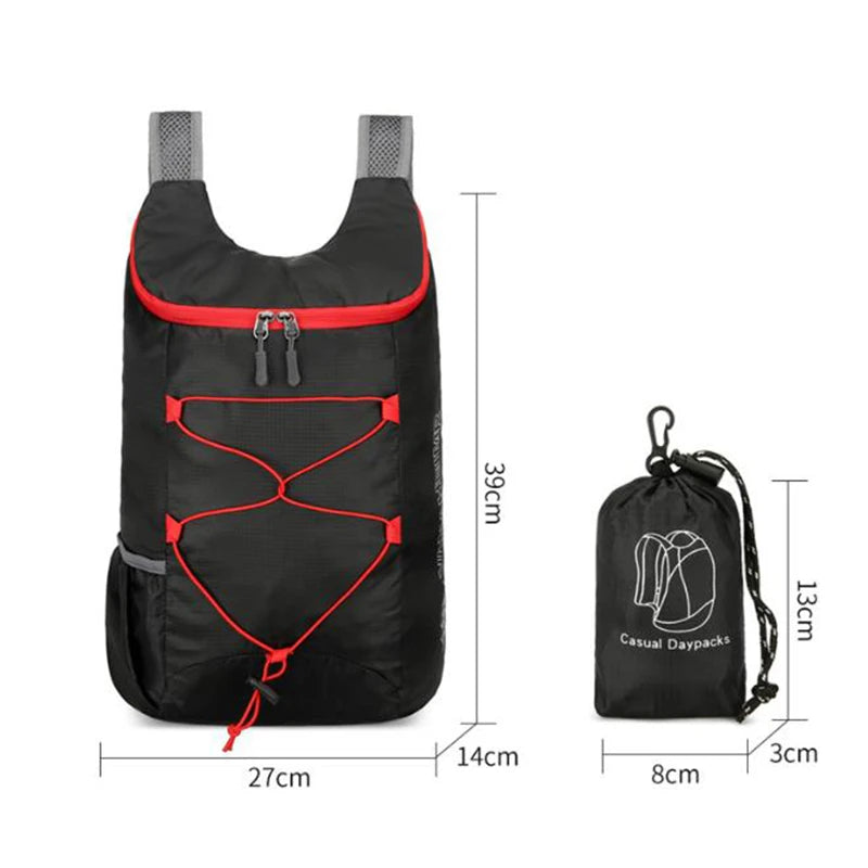 Ultra Lightweight Waterproof Folding Backpack – Multifunctional Camping & Hiking Sports Bag