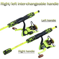Heavy Duty Carbon Fiber Fishing Rod Combo – Portable Spinning Rod & Reel Set with Accessories