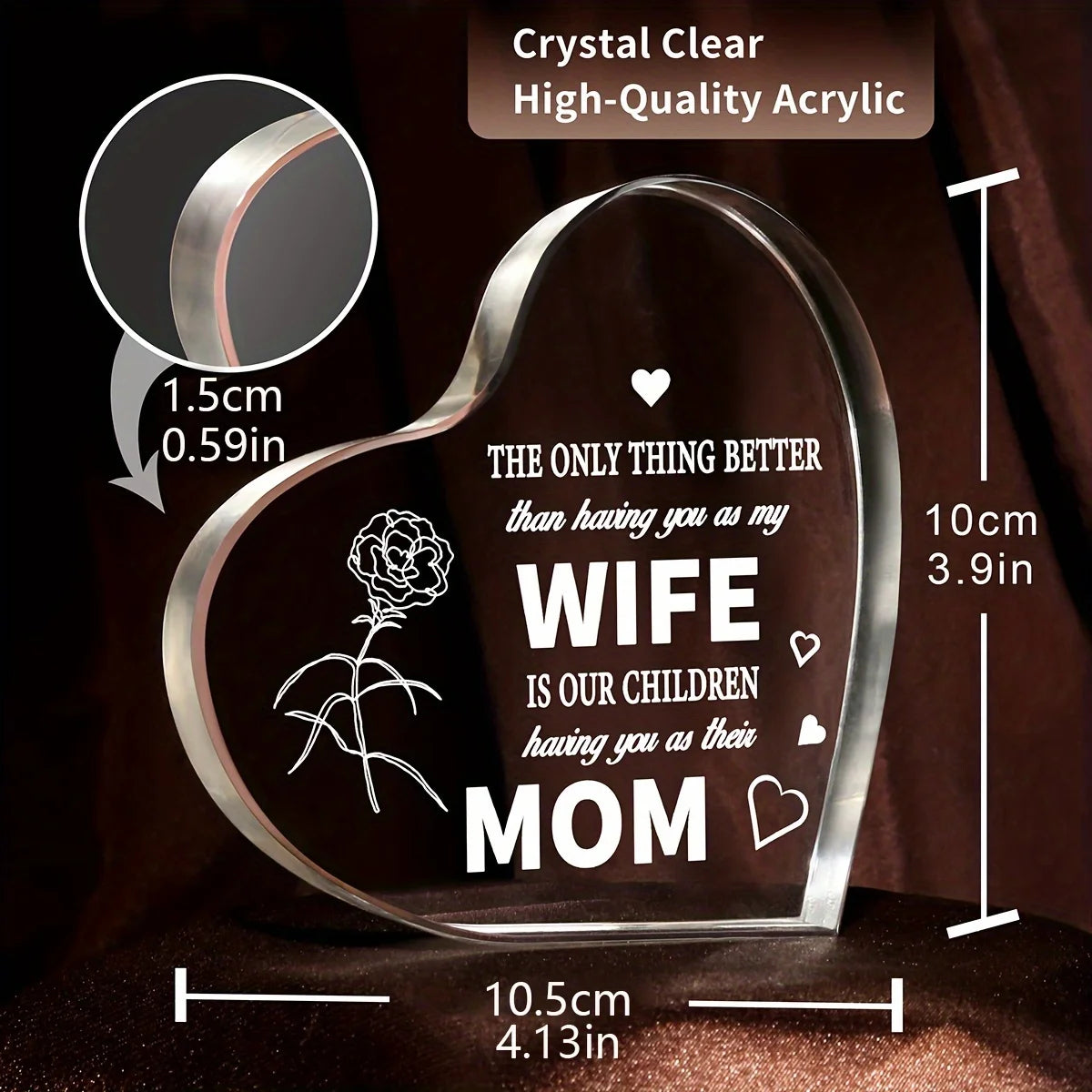 Acrylic Keepsake - Gift for Wife & Mum