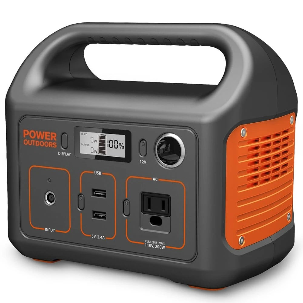 Jackery Explorer 290 Portable Power Station – 290Wh Lithium Battery, 200W AC Output, 110V Pure Sine Wave Solar Generator for Camping & Emergency Backup