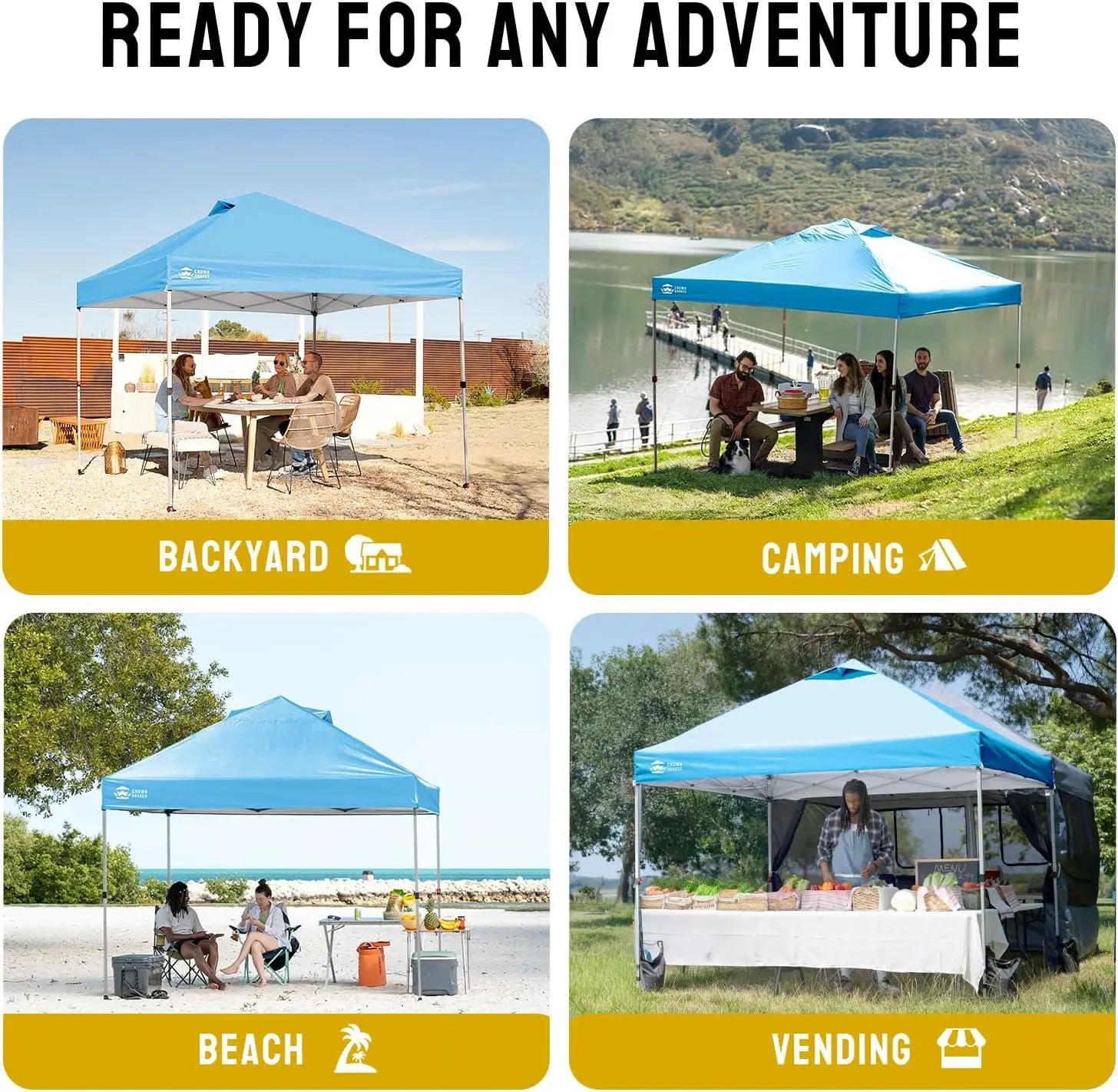 10x10 Pop Up Canopy Tent One Push Setup