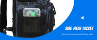 45L Heavy Duty Fishing Backpack Cooler – Waterproof Tackle Storage Bag with Rod Holders & Rain Cover