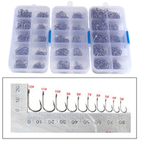 Heavy Duty Fishing Hooks Set – High Carbon Steel Barbed Hooks for Saltwater & Freshwater Fishing