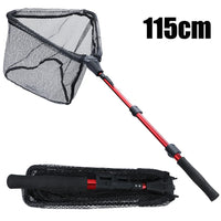 Sougayilang Fishing Tool Net Fishing tackle 70cm 95cm 115cm Portable Retractable Folding Fishing Net for Bass Carp Trout Fishing