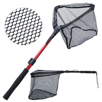 Sougayilang Fishing Tool Net Fishing tackle 70cm 95cm 115cm Portable Retractable Folding Fishing Net for Bass Carp Trout Fishing
