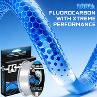 Heavy Duty Fluorocarbon Coated Fishing Line – Abrasion Resistant Sinking Monofilament Leader