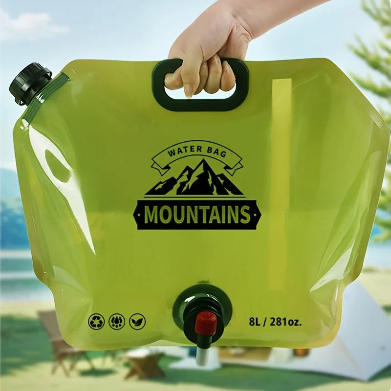 Collapsible Camping Water Container with Spout