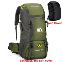 50L Travel Backpack for Hiking & Camping – Waterproof Rucksack