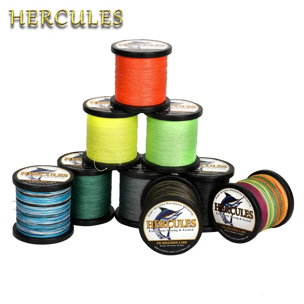 Hercules 12 Strands Braided Fishing Line – 300M-1000M, 10-200LB | Field to Peak.