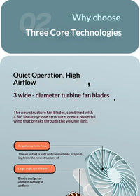 Portable Rechargeable Clip Fan – 720° Rotating Hanging Fan with Night Light for Camping & Outdoor Use