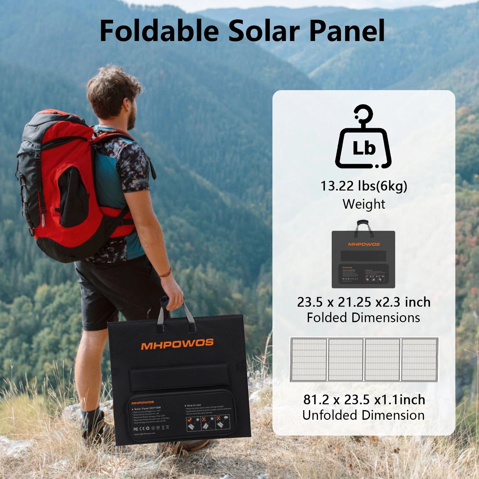 220W Foldable Solar Panel Charger for Power Stations