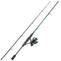 Heavy Duty 2-Section Fishing Rod & Reel Combo – Carbon Fiber Spinning Pole Set for Freshwater Fishing