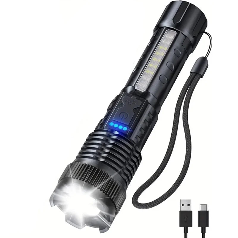 Rechargeable Tactical LED Flashlight for Camping