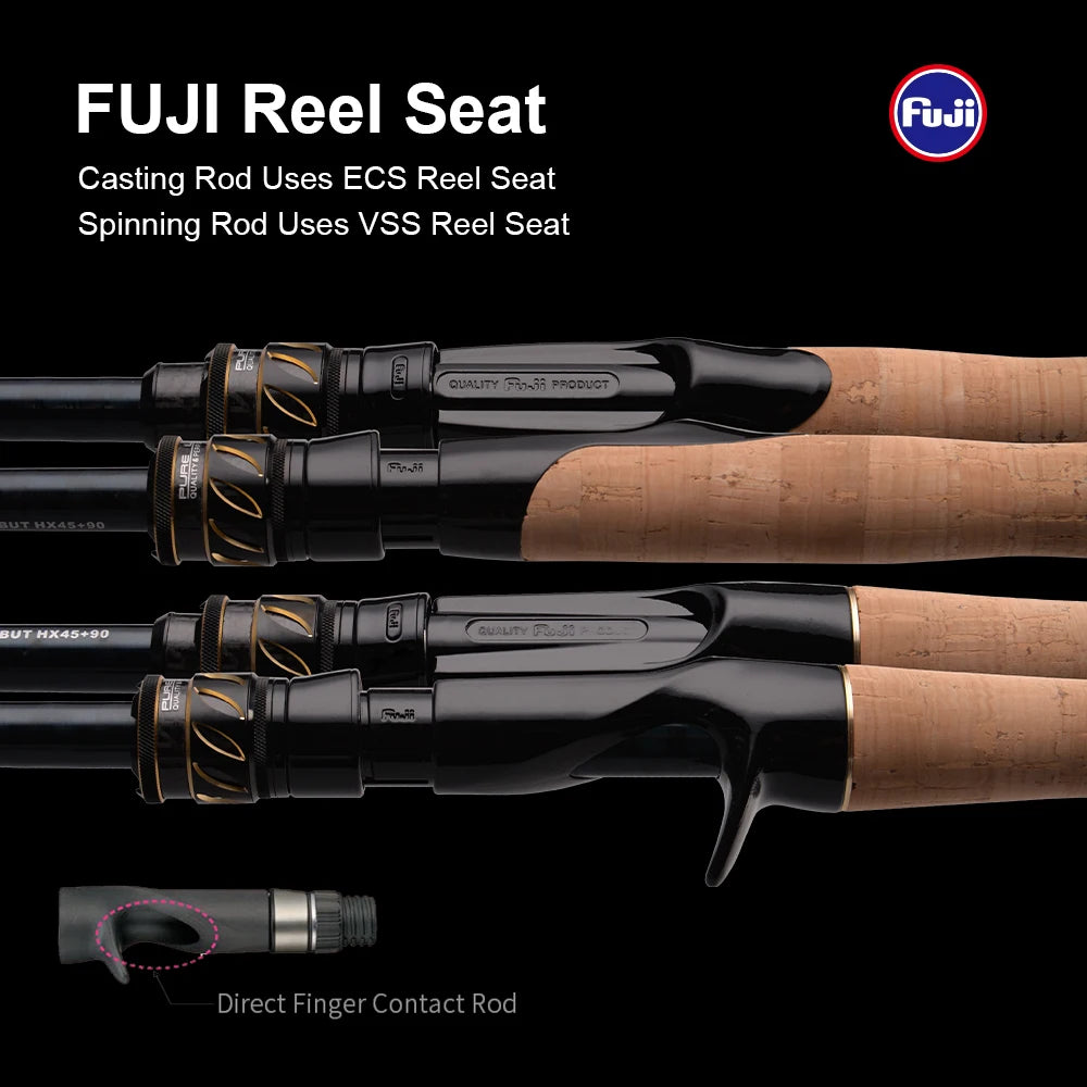 PURELURE DANCE S822H Spinning Rod – High Carbon Long Casting | Field to Peak.