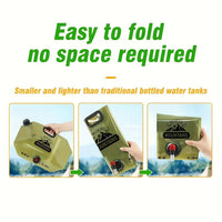 Camping Water Container Collapsible Water Jug with Spout - Reusable Plastic Flasks, Foldable Empty Gallon Jug for Outdoor Hiking