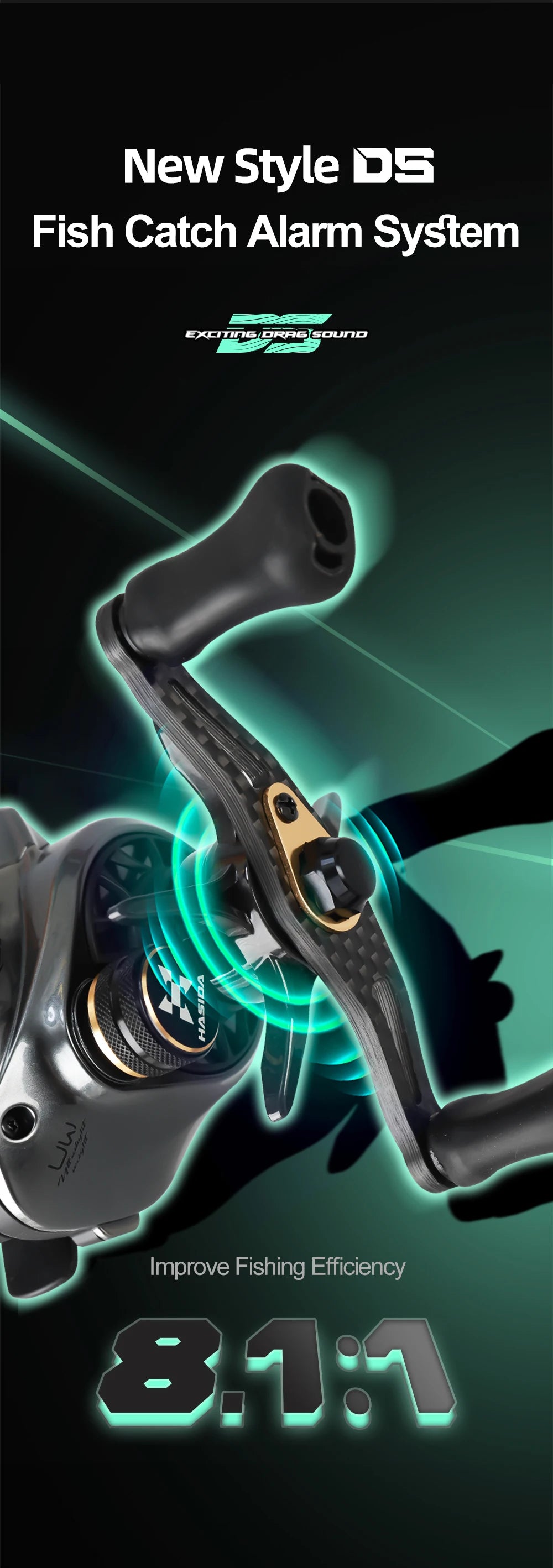 Ultra Lightweight BFS Baitcasting Reel – Aluminum Spool Fishing Reel for Bass & Trout Fishing