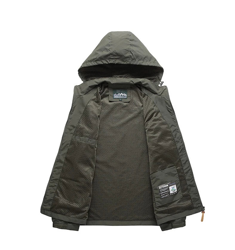 Waterproof Windbreaker Jacket for Hiking & Fishing