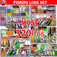 Fishing Lure Kit with Tackle Box for Bass & Pike