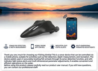 Remote-Controlled Sonar Fish Finder with App Wireless Depth Finder Fish Icons Wifi fish finder fishing fishfinder boat kayak
