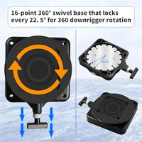 Adjustable Low Profile Swivel Mount Base – Heavy Duty Downrigger Mounting Base