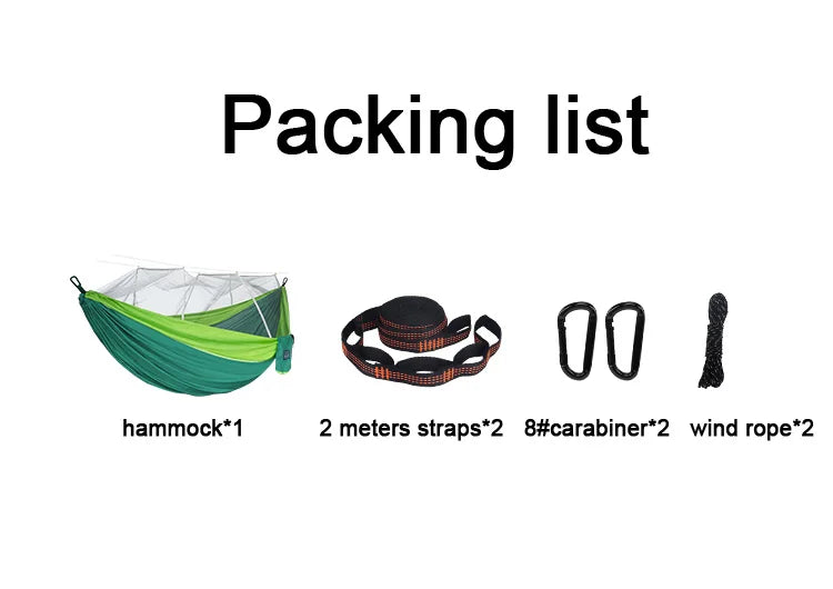 Camping Hammock with Mosquito Net for Outdoor Travel