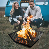 25 Inch Outdoor Fire Pit Wood Burning Campfire Pit