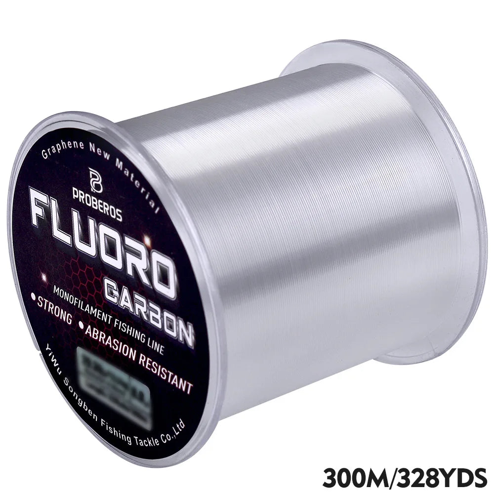 Fluorocarbon Fishing Line – High Abrasion Resistant Monofilament Fishing Wire (100M-500M)