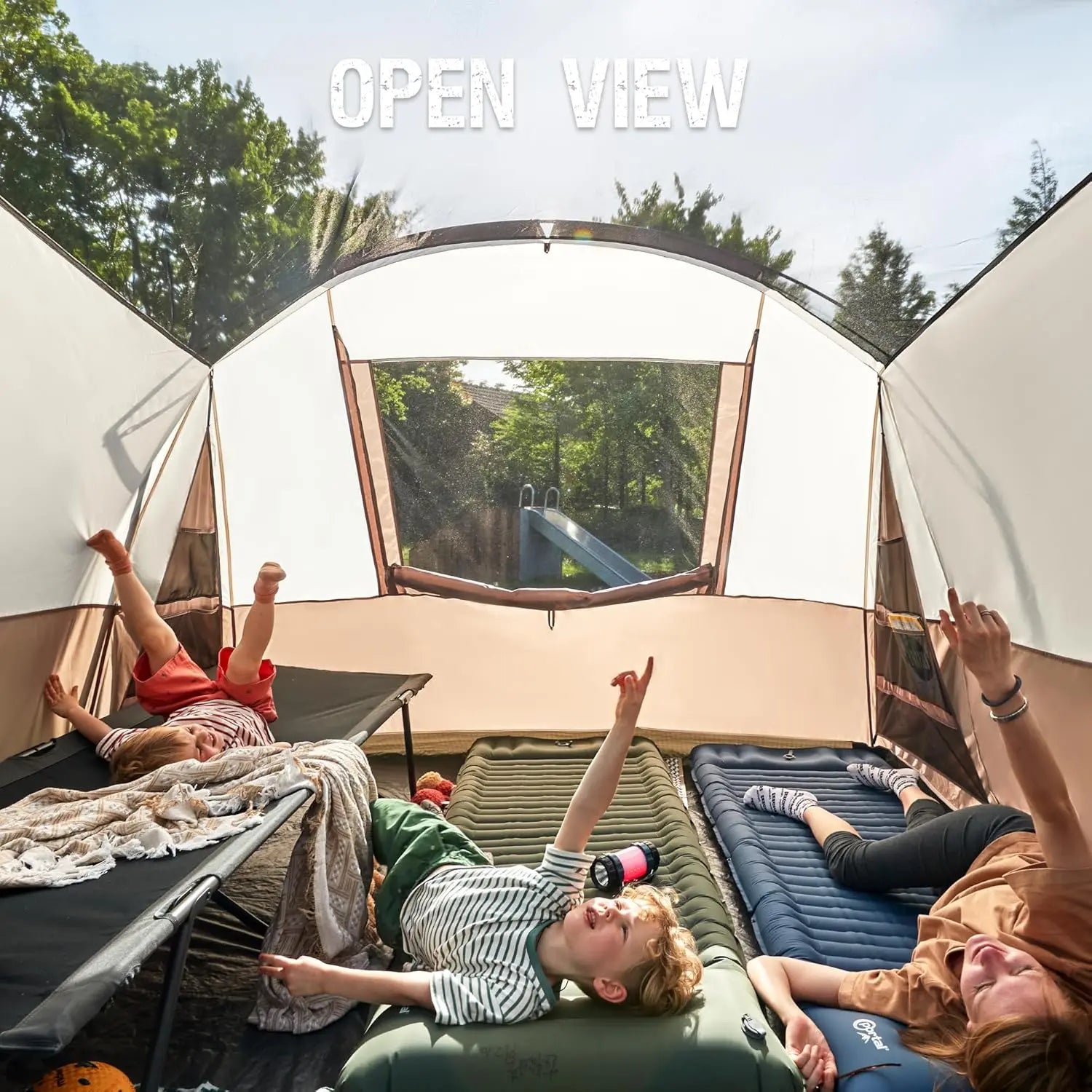 6/8/10 Person Family Camping Tent with Screen Room