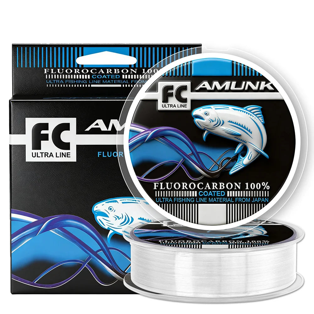 Heavy Duty Fluorocarbon Coated Fishing Line – Abrasion Resistant Sinking Monofilament Leader