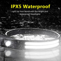 USB Rechargeable COB LED Headlamp – Waterproof Sensor Headlight for Camping & Fishing