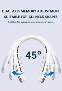 Wearable Neck Fan with LED Display – 360° Portable Cooling Fan, 5 Speeds & Low Noise Design