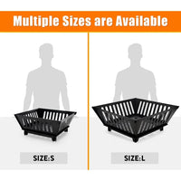 25 Inch Outdoor Fire Pit Wood Burning Campfire Pit