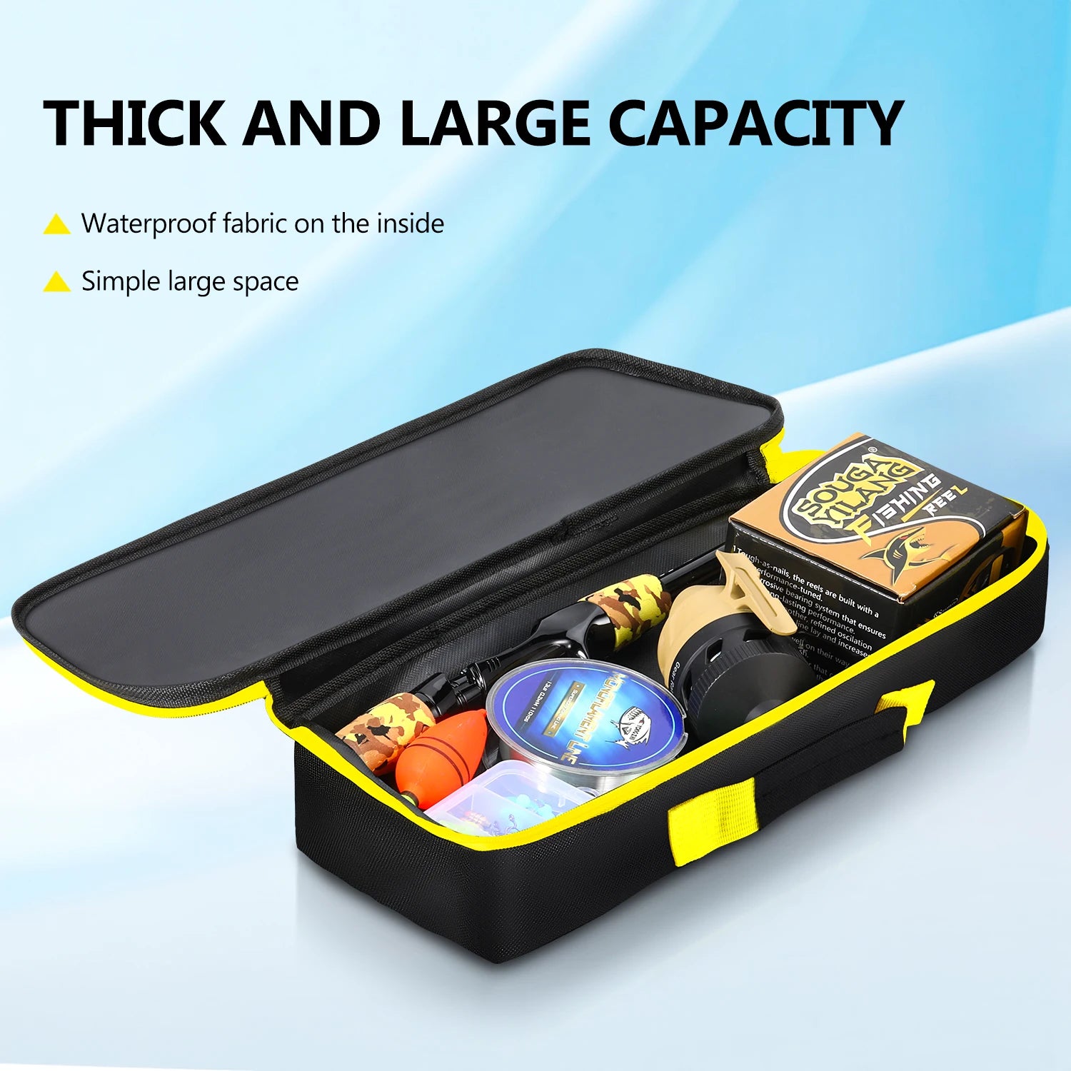 Deluxe Fishing Tackle Box Tool Kit – Ultimate Live Bait Action Fishing Set