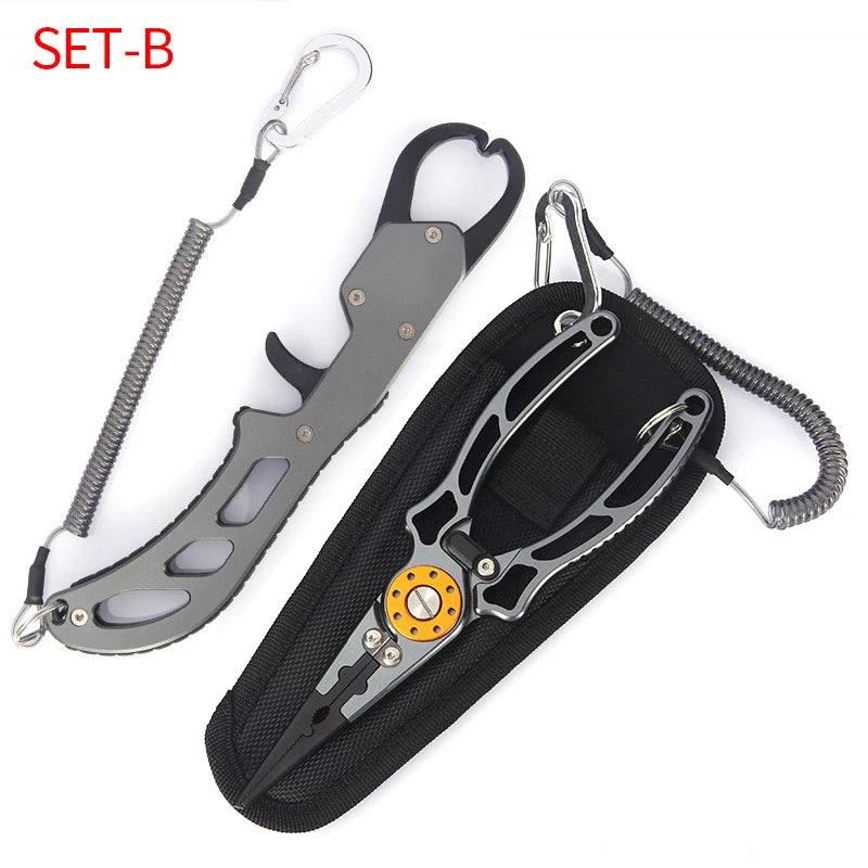 Aluminum Fishing Pliers & Fish Grip Tool Set