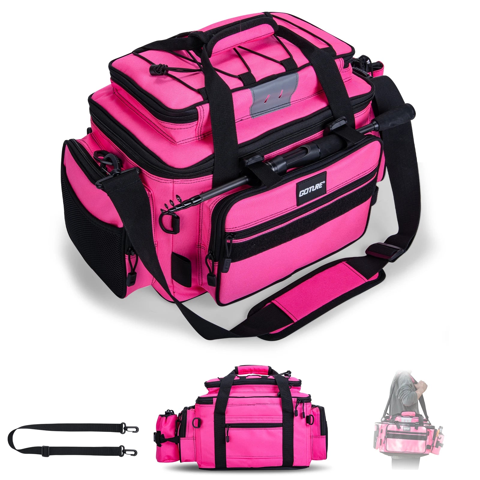 Heavy Duty Waterproof Fishing Tackle Backpack – Large Capacity Outdoor Fishing Storage Bag