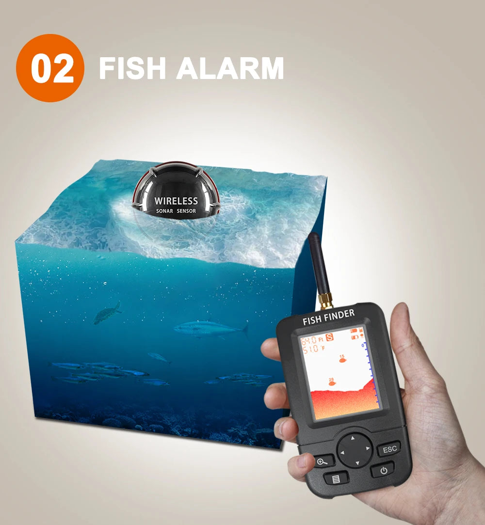 FindFish Portable Wireless Fish Finder XJ01 Sonar Fishing Echo Sounder Detector - Fishing Accessories
