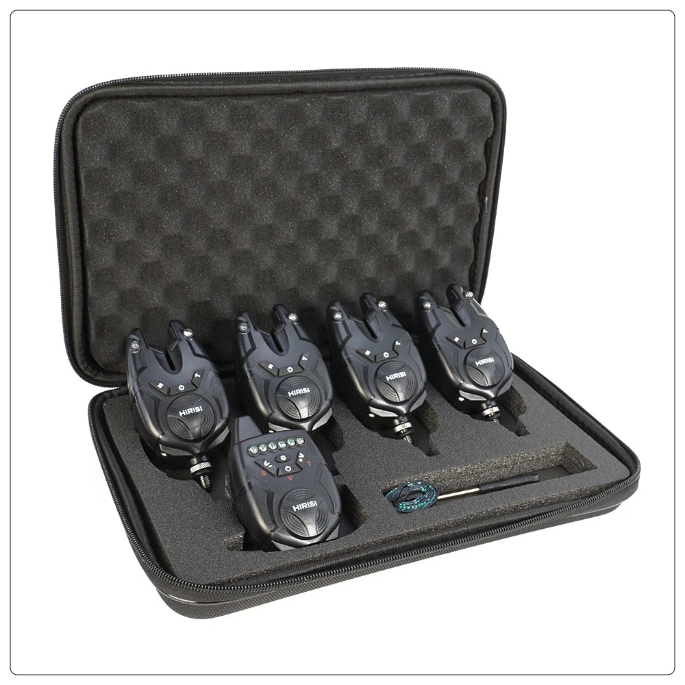 Wireless Carp Fishing Bite Alarm Set – Waterproof LED Bite Indicator System