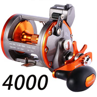 Heavy Duty Line Counter Trolling Reel – Conventional Level Wind Reel for Sea Fishing
