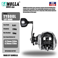Heavy Duty Saltwater Baitcasting Fishing Reel – Waterproof 15KG Drag Trolling Reel