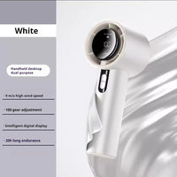 5200mAh Handheld Cooling Fan – USB Rechargeable Fan with LED Display & Cooling Plate