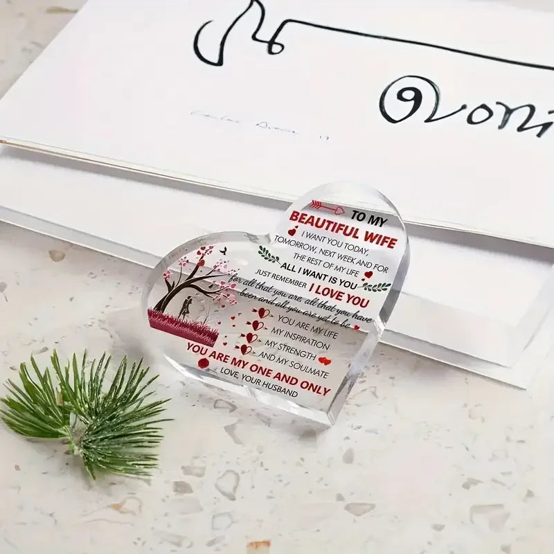 Romantic Heart Keepsake - Gift for Wife