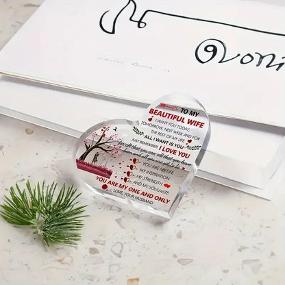 Romantic Heart Keepsake - Gift for Wife