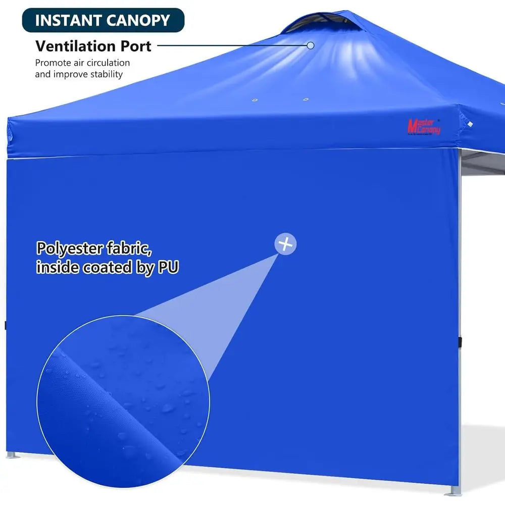 8x8 Pop Up Canopy Tent with Sidewall
