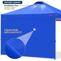 8x8 Pop Up Canopy Tent with Sidewall
