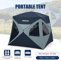4 Person Quick Setup Camping Tent – Waterproof Wind Resistant Portable Shelter for Outdoor Camping & Hiking