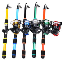 Portable Glass Fiber Telescopic Fishing Rod – Heavy Duty Baitcasting Fishing Pole