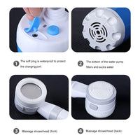 Rechargeable Portable Camping Shower Pump with Display