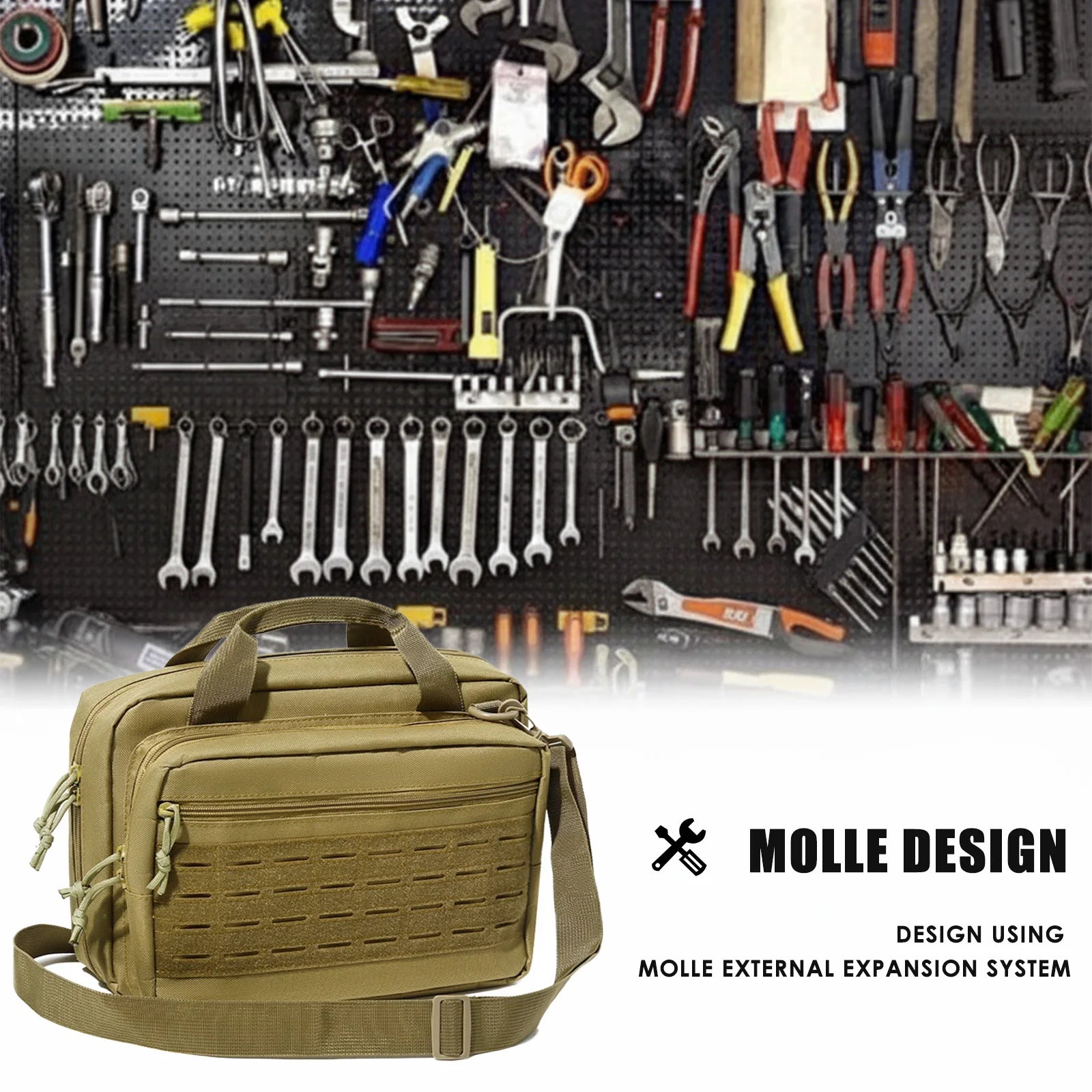600D Oxford Tactical Handgun Bag with Multiple Pockets | Field to Peak.