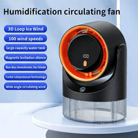 TINSOL Mini Mist Cooling Fan – 360° Adjustable Ice-Cool Humidifier Air Circulator